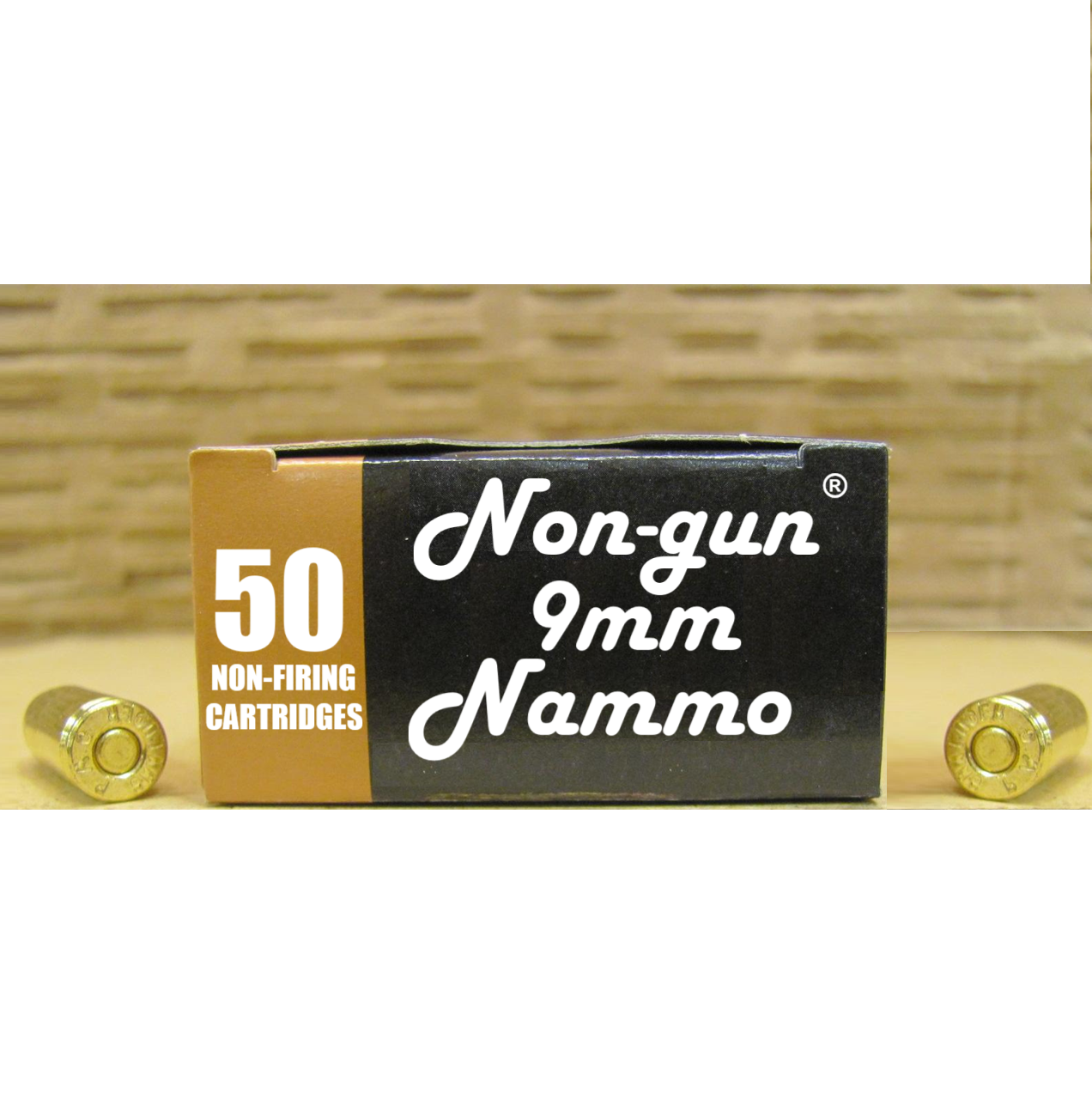 Non-gun 9mm Nammo - 50 Non-firing Cartridges