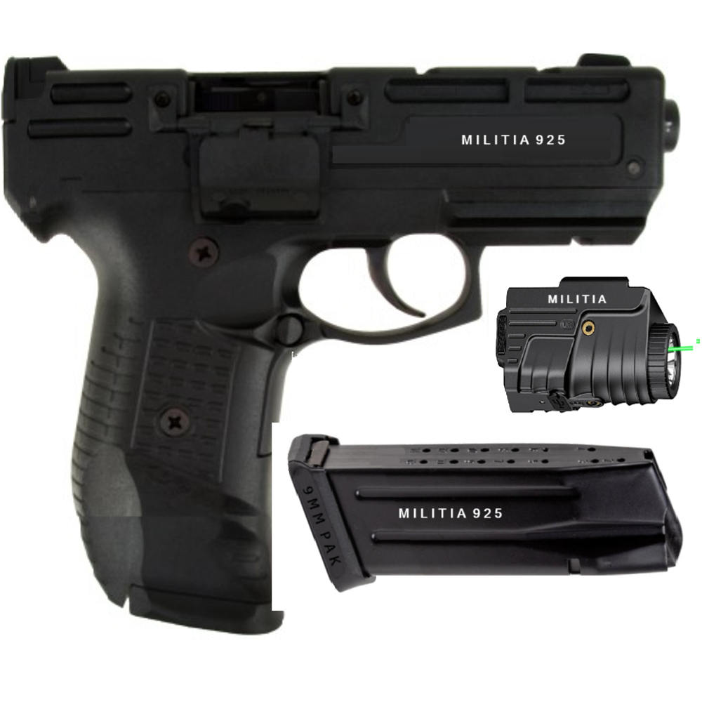 Militia 925 Automatic Machine Non-Gun Prop (Box of 50 Non-Firing Blanks Included)