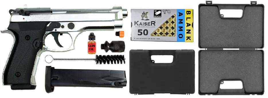 Militia 92F Automatic Front Firing Blank Non-Gun Package Includes