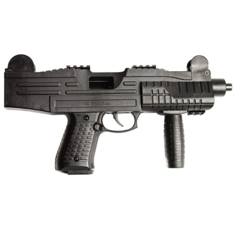 Militia Asi Full-Auto 9mm Blank Non-Gun Prop Uzi (Black) 4