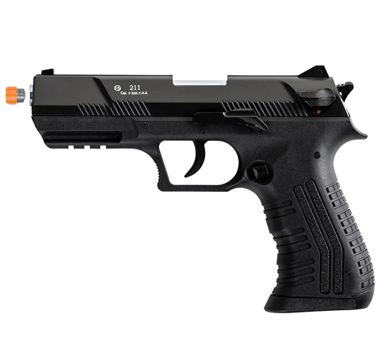 Militia Model 211 Semi-Auto 9mm Blank Non-Gun Prop Pistol (Black) 4
