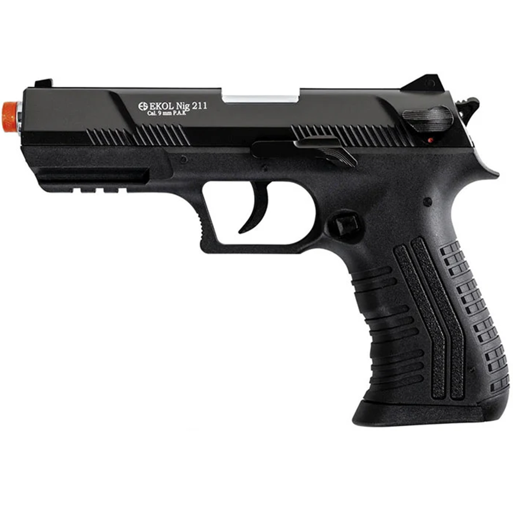 Militia Model 211 Semi-Auto 9mm Blank Non-Gun Prop Pistol (Black) 6