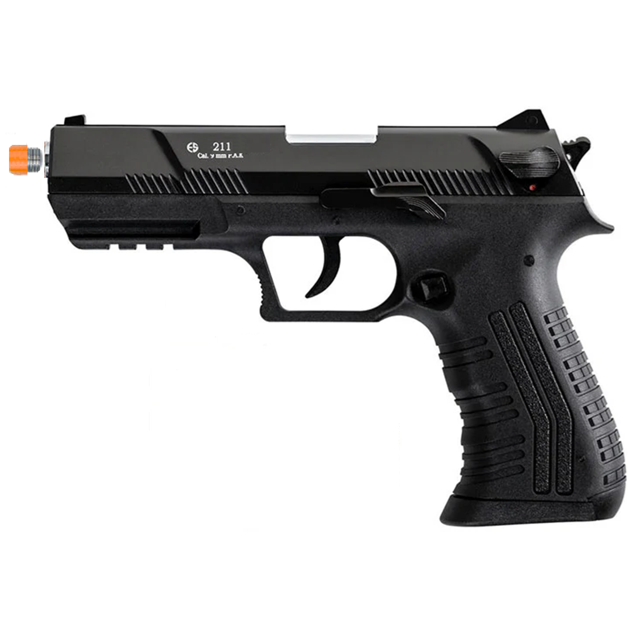Militia Model 211 Semi-Auto 9mm Blank Non-Gun Prop Pistol (Black) Off 1