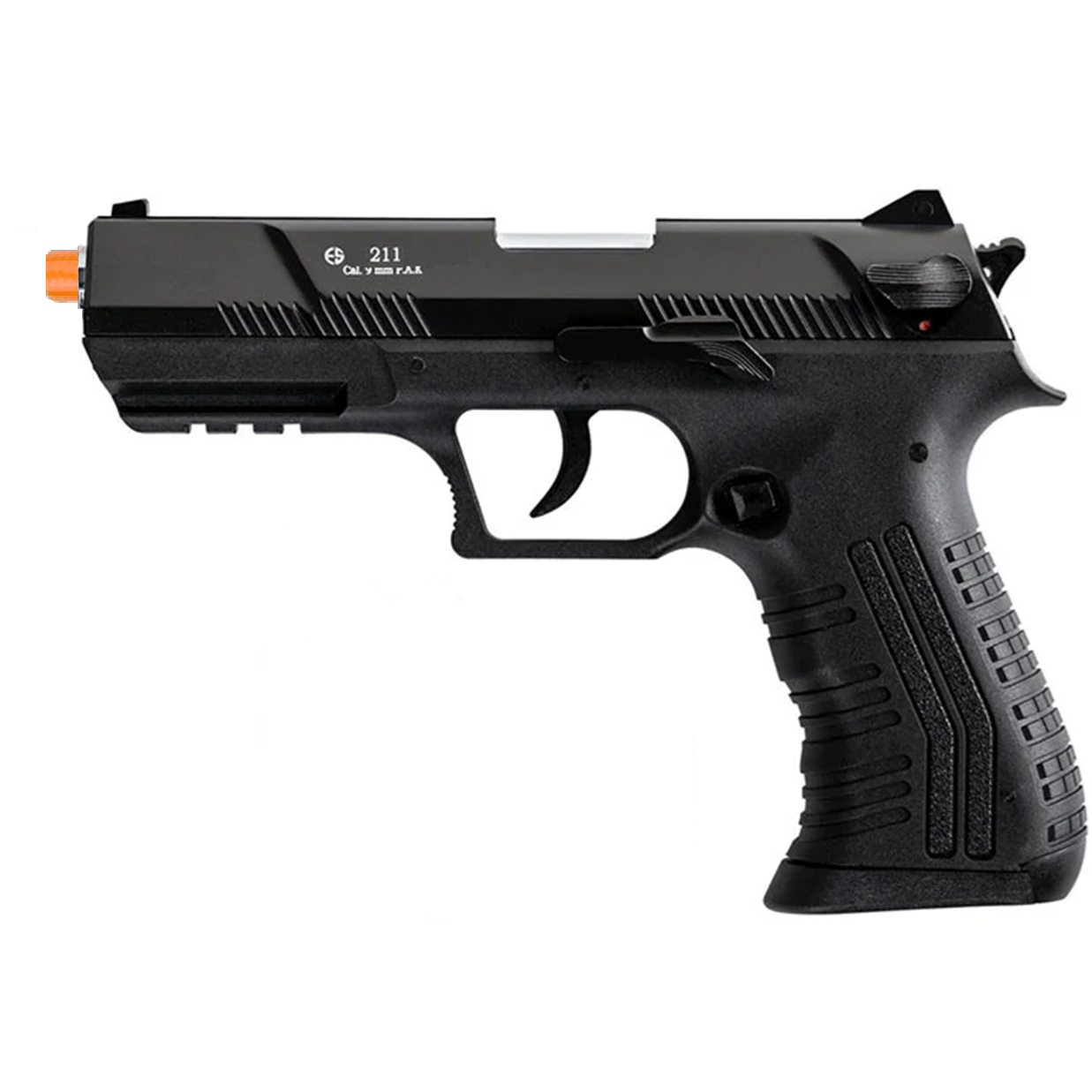 Militia Model 211 Semi-Auto 9mm Blank Non-Gun Prop Pistol (Black) Off 3