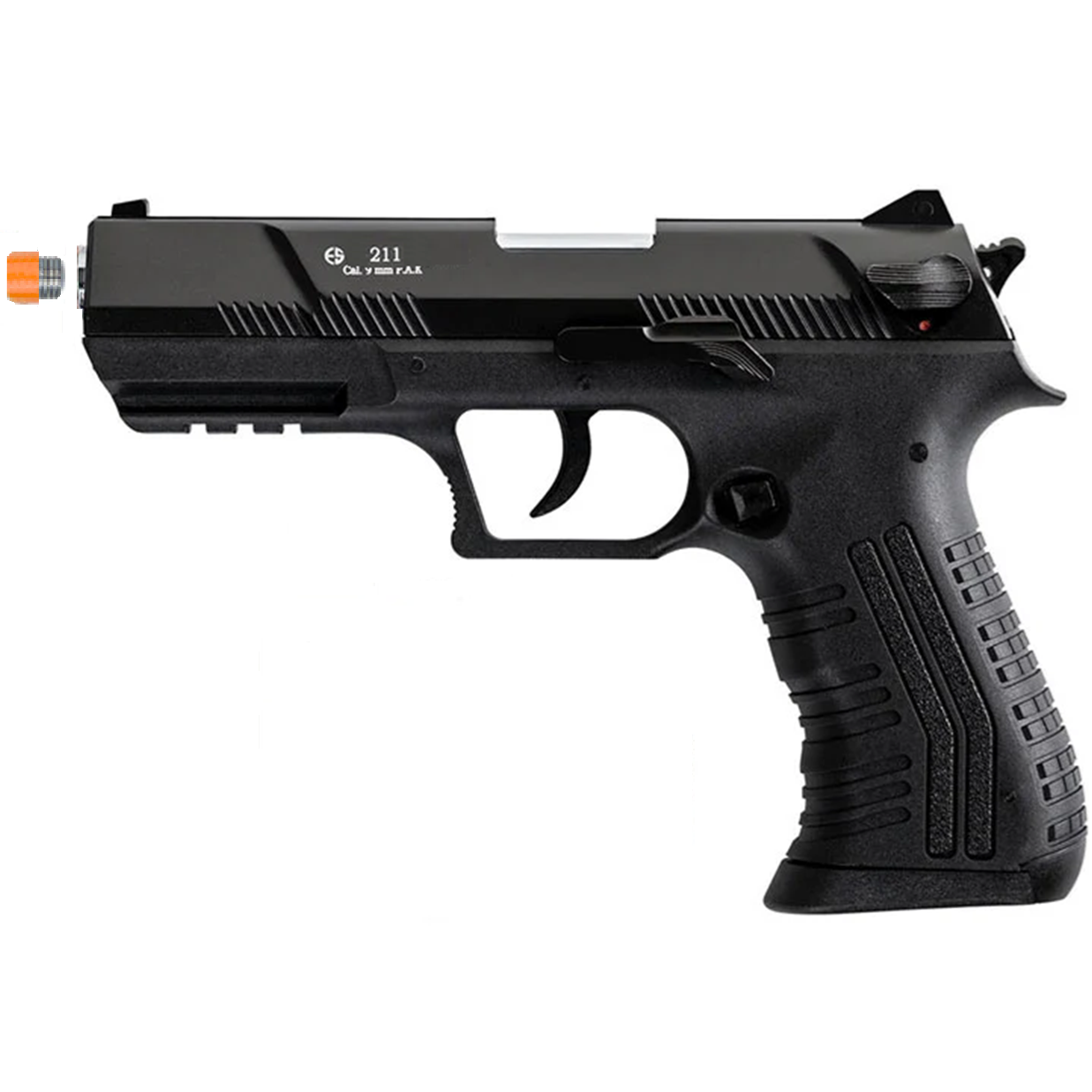 Militia Model 211 Semi-Auto 9mm Blank Non-Gun Prop Pistol (Black) Off