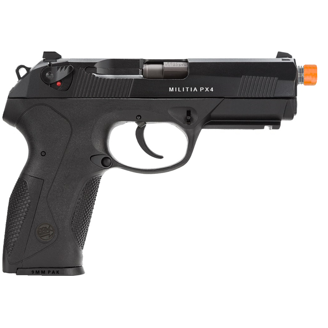 Militia Model PX4 Storm Semi-Auto Front Firing 9mm Blank Non-Gun Pistol Prop 7