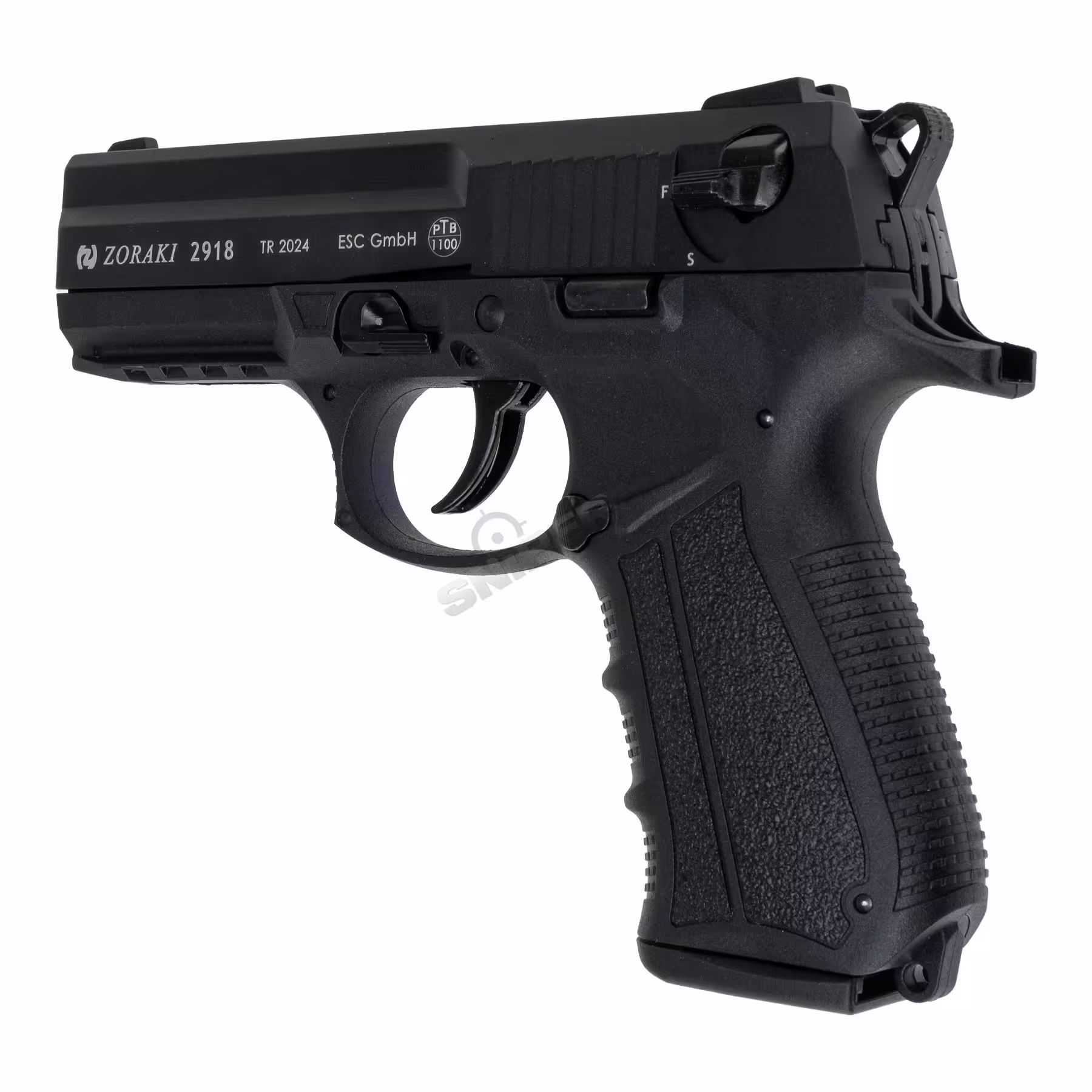 Non-gun Zoraki 2918 Semi Automatic Front Firing 9mm Blank & Flare Gun